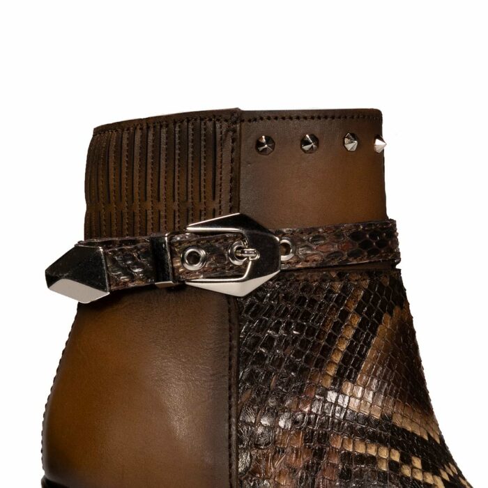 Botines Mujer En Piel Autentica Cuadra 4Q02PH Monaco - Imagen 5