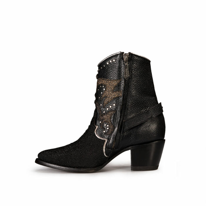 Botines Mujer En Piel Autentica Cuadra 4A22MA - Imagen 3