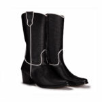 Botas Mujer En Piel Autentica VK SP4020 Zebra - Imagen 6