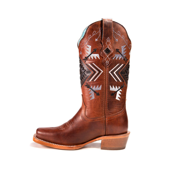 Botas Mujer En Piel Autentica Nokota Gema H10 Crazy Oakwood - Imagen 5