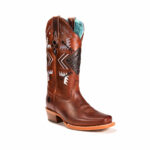 Botas Mujer En Piel Autentica Nokota Gema H10 Crazy Oakwood - Imagen 2