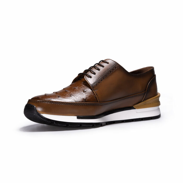 Sneakers Hombre En Piel Autentica Cuadra 127AVTM - Imagen 3