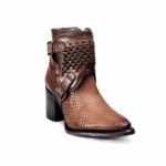 Botines Mujer En Piel Autentica Cuadra 4Q01PM - Imagen 2