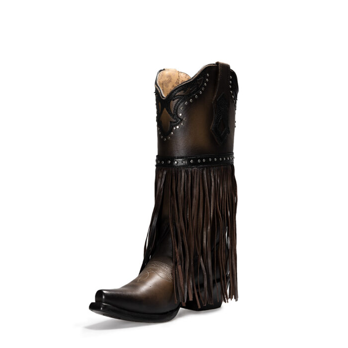 Botas Mujer Cuadra En Piel Autentica 1GAXRS Moraine - Imagen 3