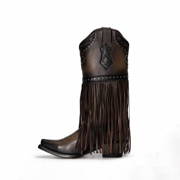 Botas Mujer Cuadra En Piel Autentica 1GAXRS Moraine - Imagen 4