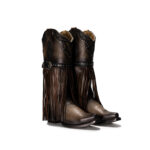 Botas Mujer Cuadra En Piel Autentica 1GAXRS Moraine - Imagen 6