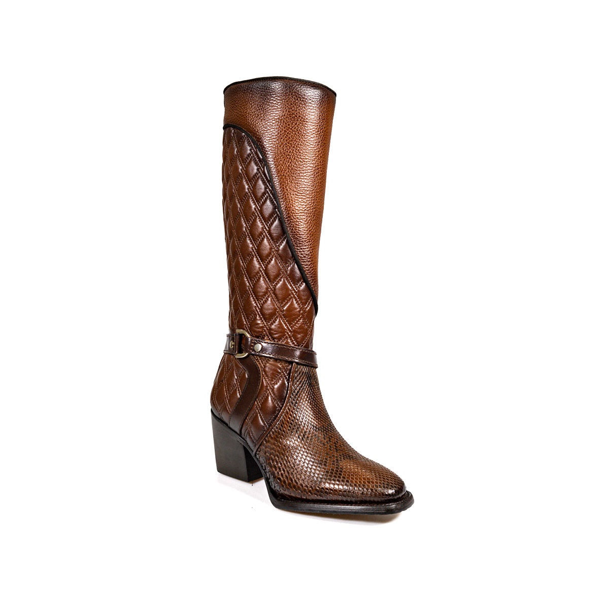 Botas Mujer En Piel Autentica Cuadra 4P05PH MABO