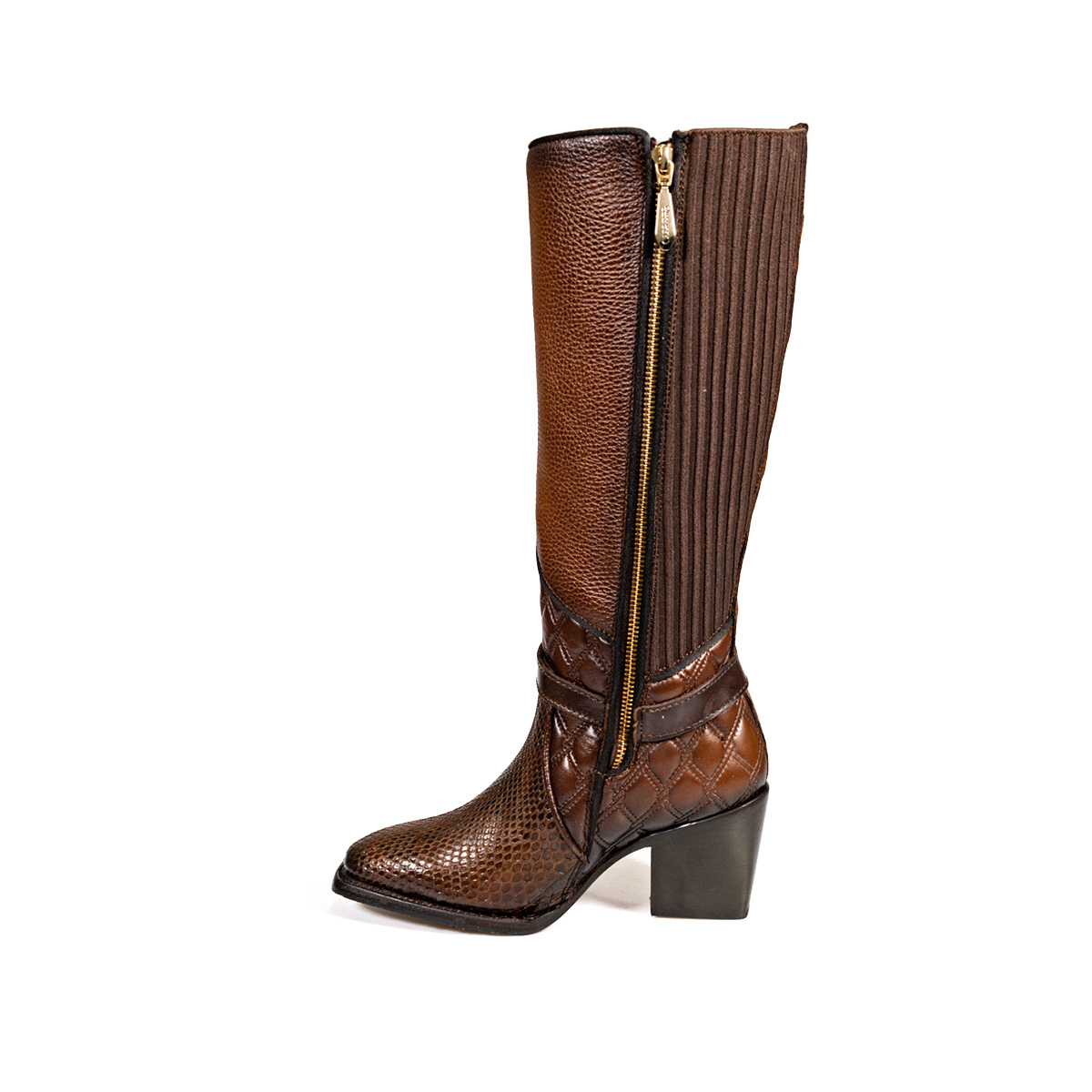 Botas Mujer En Piel Autentica Cuadra 4P05PH MABO