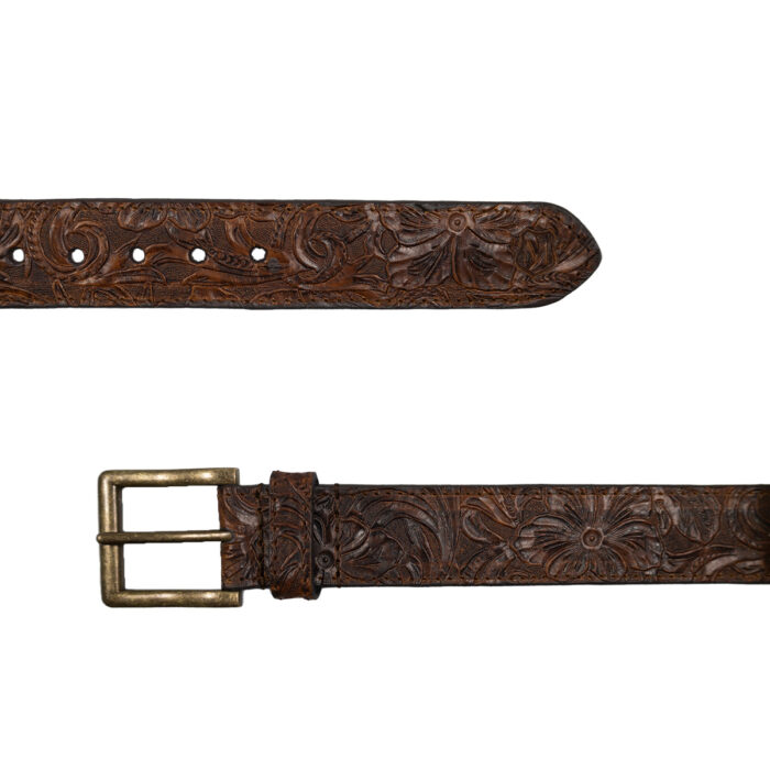 Cinturon Mujer En Piel Autentica Martelli Cincelado Mod151940 - Imagen 2