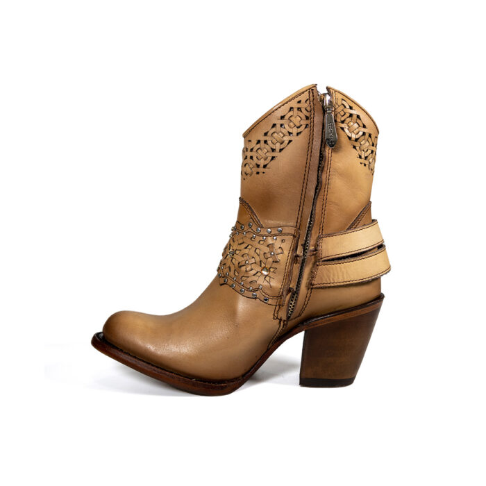 Botines Mujer En Piel Autentica Cuadra 1Z42RS Montreal - Imagen 3