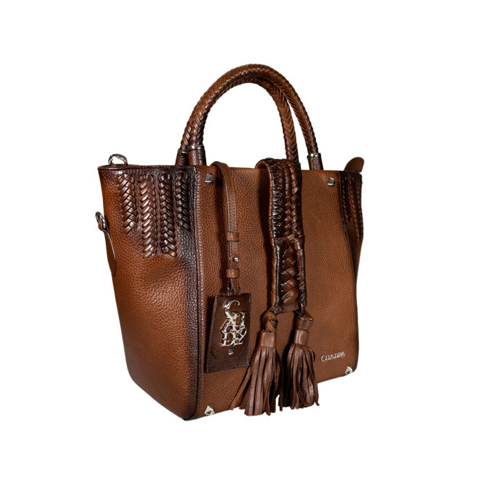 Bolsa Mujer Cuadra En Piel Autentica BOD55RS Santana - Imagen 2