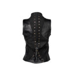 Chaleco Mujer En Piel Autentica Mabo JG Ibiza - Imagen 3