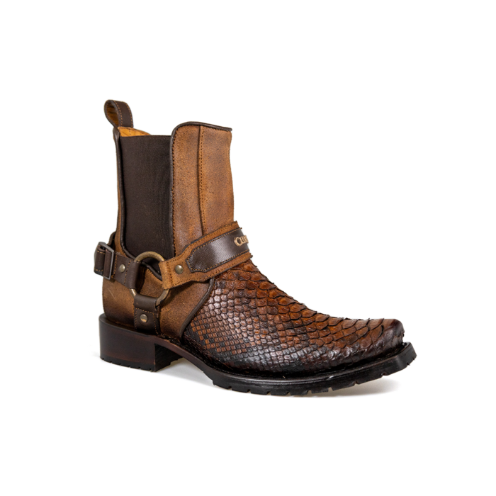Botines Hombre En Piel Autentica Cuadra 1J2LPH Ret Back - Imagen 2