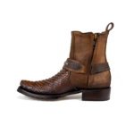 Botines Hombre En Piel Autentica Cuadra 1J2LPH Ret Back - Imagen 3