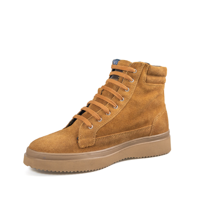 Sneakers Hombre En Piel Autentica Mabo CMB Mod3501 Gamusa - Imagen 3