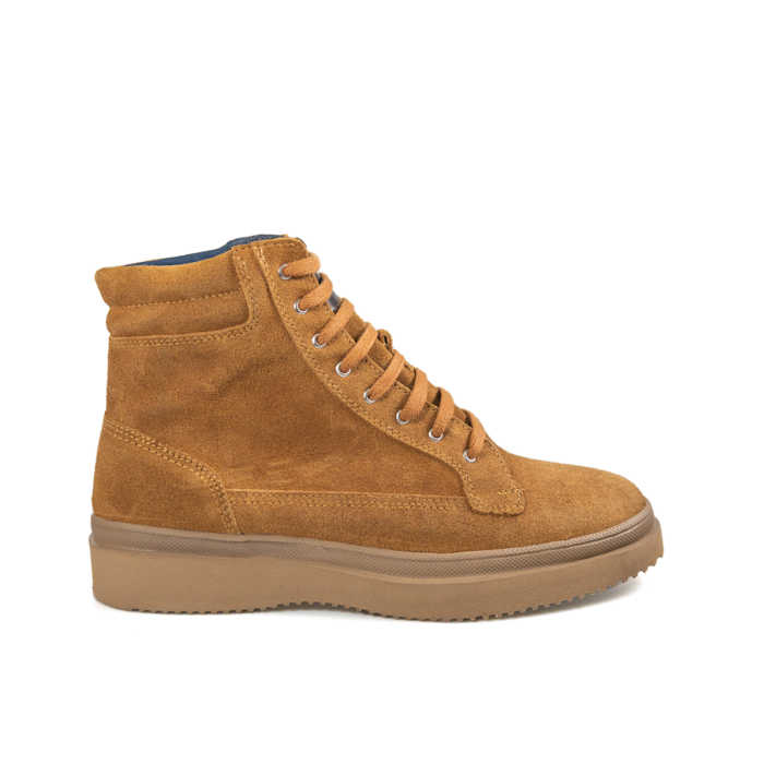 Sneakers Hombre En Piel Autentica Mabo CMB Mod3501 Gamusa - Imagen 1