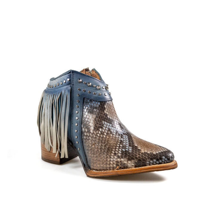 Botines Mujer En Piel Autentica Cuadra 4Q10PH Ret Belly - Imagen 2