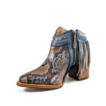 Botines Mujer En Piel Autentica Cuadra 4Q10PH Ret Belly - Imagen 3