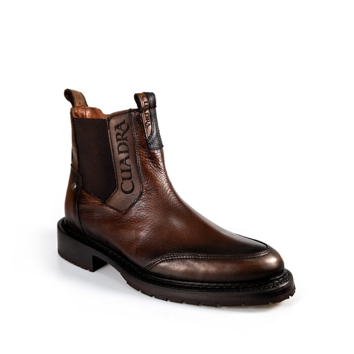 Botines Hombre en Piel Autentica Cuadra 4U01VE - Imagen 2