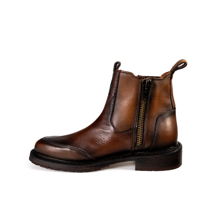 Botines Hombre en Piel Autentica Cuadra 4U01VE - Imagen 4