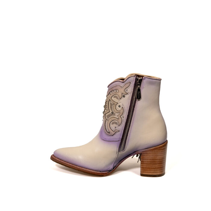 Botines Mujer en Piel Autentica Cuadra 4Q07RS - Imagen 4