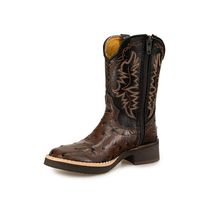 Bota Niño Alogo Mod035 Bunky Grabado Avestruz Nj - Imagen 3