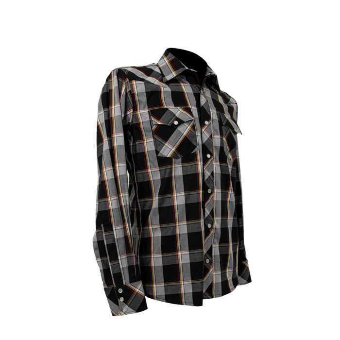 9003270-2.jpg Camisa Hombre TNT Vaquera Cuadro Gris 90059 - Imagen 2