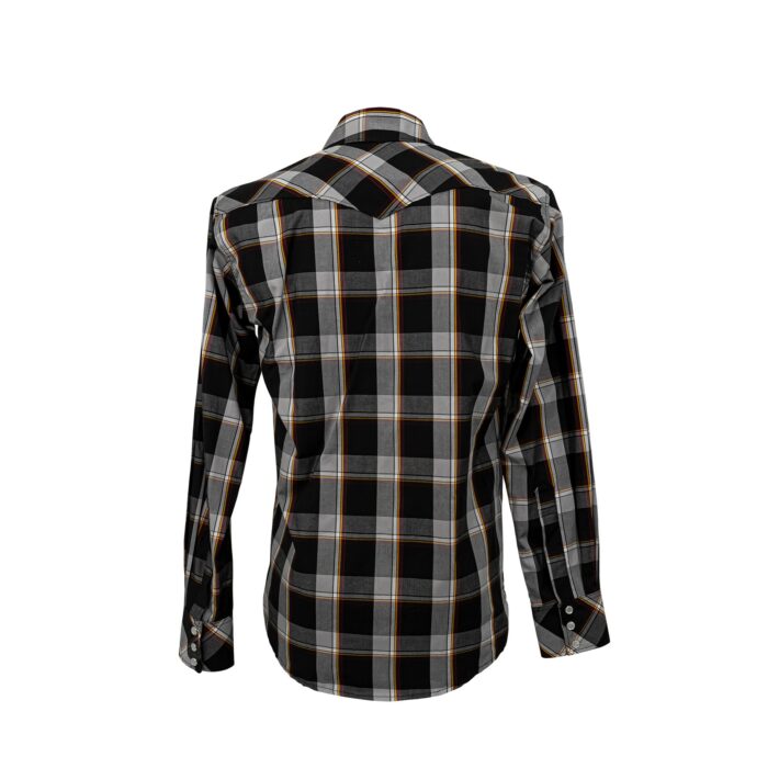 9003270-3.jpg Camisa Hombre TNT Vaquera Cuadro Gris 90059 - Imagen 3
