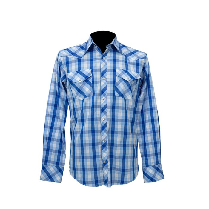 Camisa Hombre TNT Vaquera Cuadrado Cielo 90054 - Imagen 1