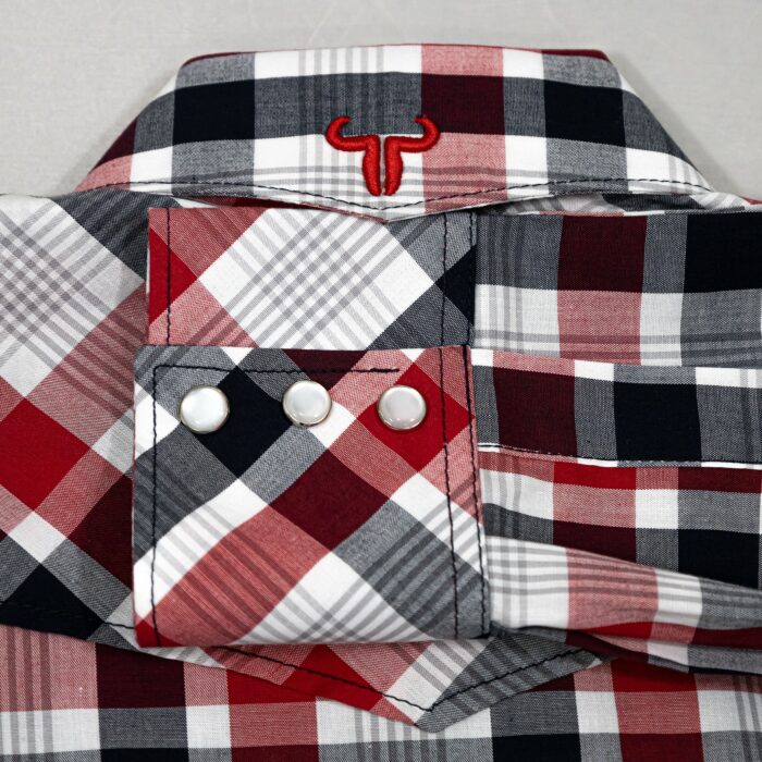 Camisa Hombre TNT 900112 Cuadros Ro/AZ MA - Imagen 3