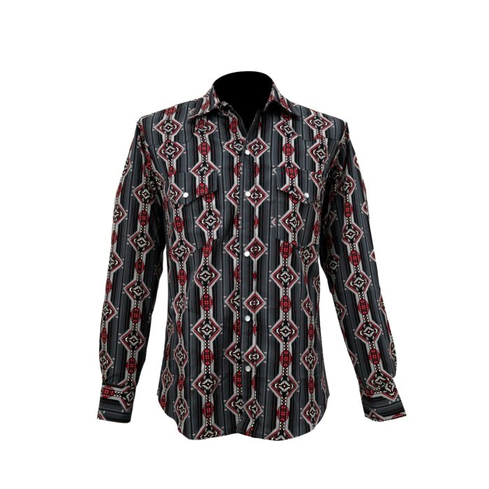 Camisa Hombre Replicados Navajo Rojo/ - Imagen 1