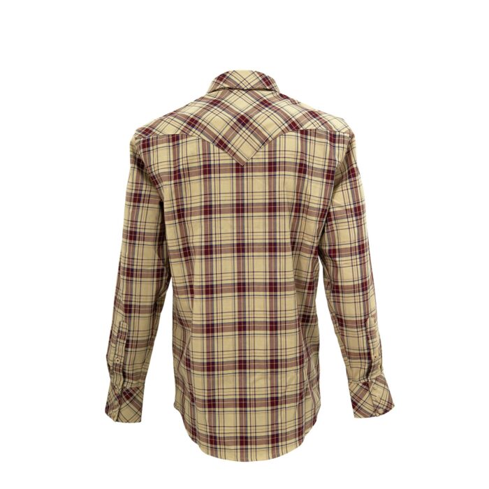 Camisa Hombre Cero Uno Tinto Cuadros - Imagen 2