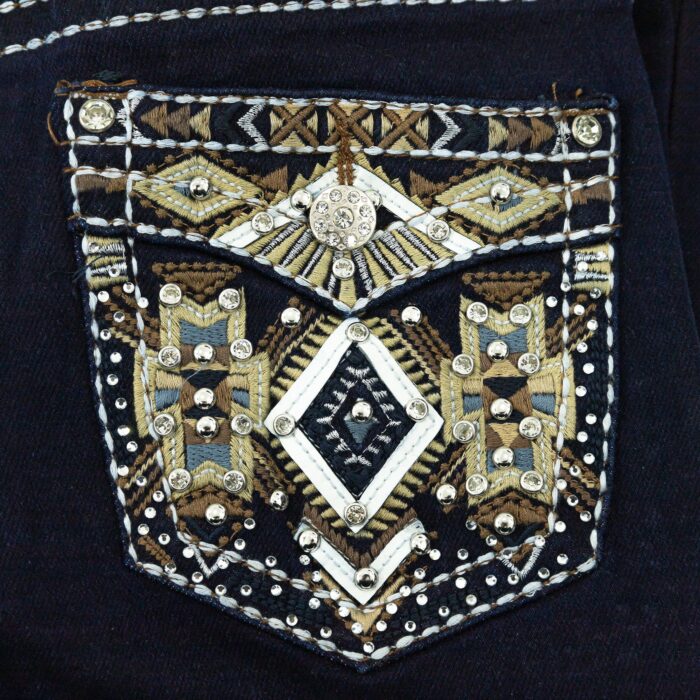 Pnatalon Mujer Max Denim 731 Brillos Marino - Imagen 3