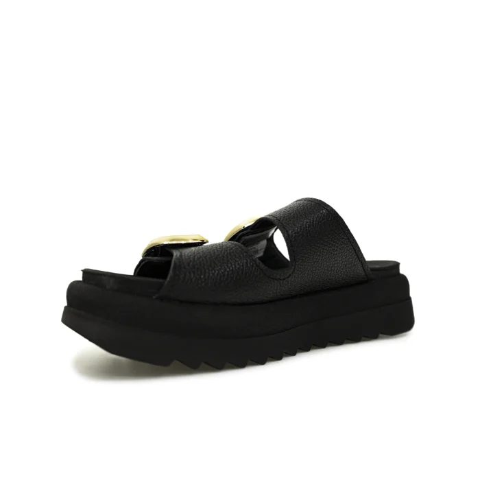 Sandalia Mujer pegada 234405 Burnished Preto - Imagen 3