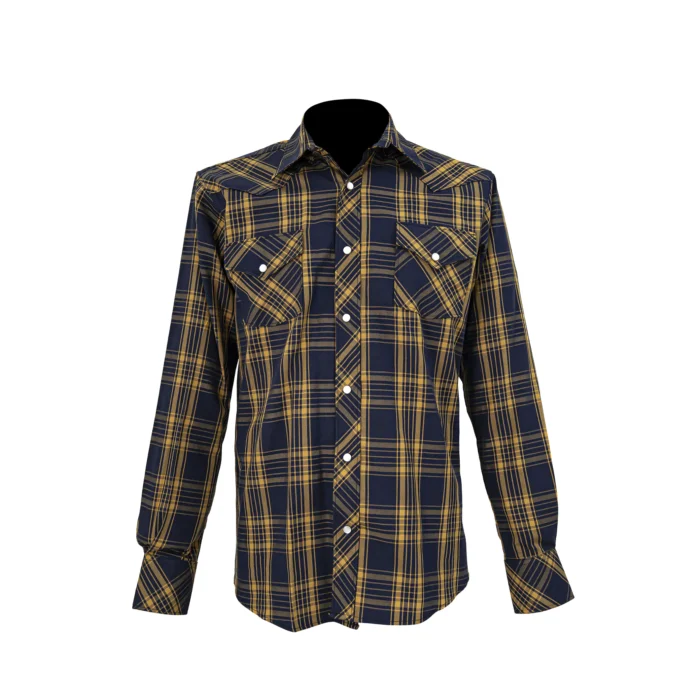 Camisa Hombre TNT 90236 Cuadros Marino - Imagen 1