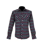 Camisa Hombre TNT 90185 Greca Marino
