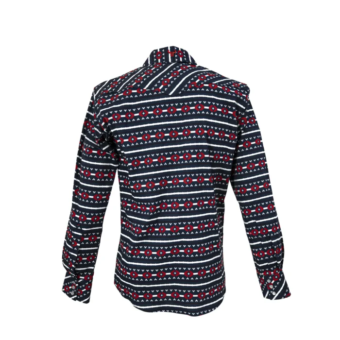 9003818-2-W.webp Camisa Hombre TNT 90185 Greca Marino - Imagen 2