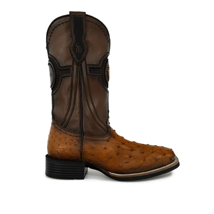 Bota Hombre Cuadra SZ2SA1 Brandy  Avestruz - Imagen 1