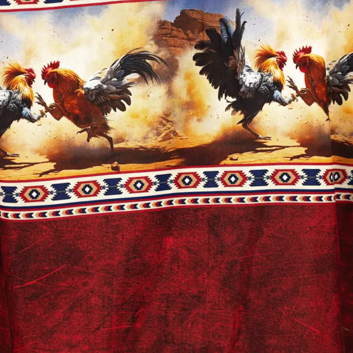 Camisa Hombre Rodeo West CEN113 Gallos - Imagen 3