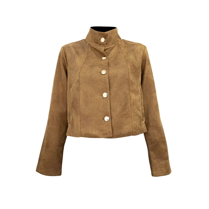 Chamarra Mujer Replicados Gamuza - Imagen 4