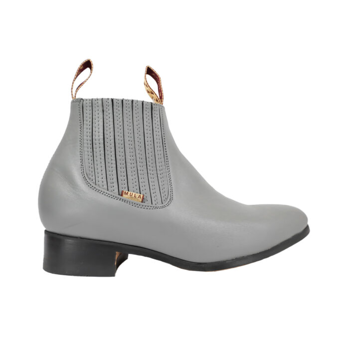 A01714-16-Gris.jpg Botines Hombre En Piel Autentica La Barca P500 - Imagen 4