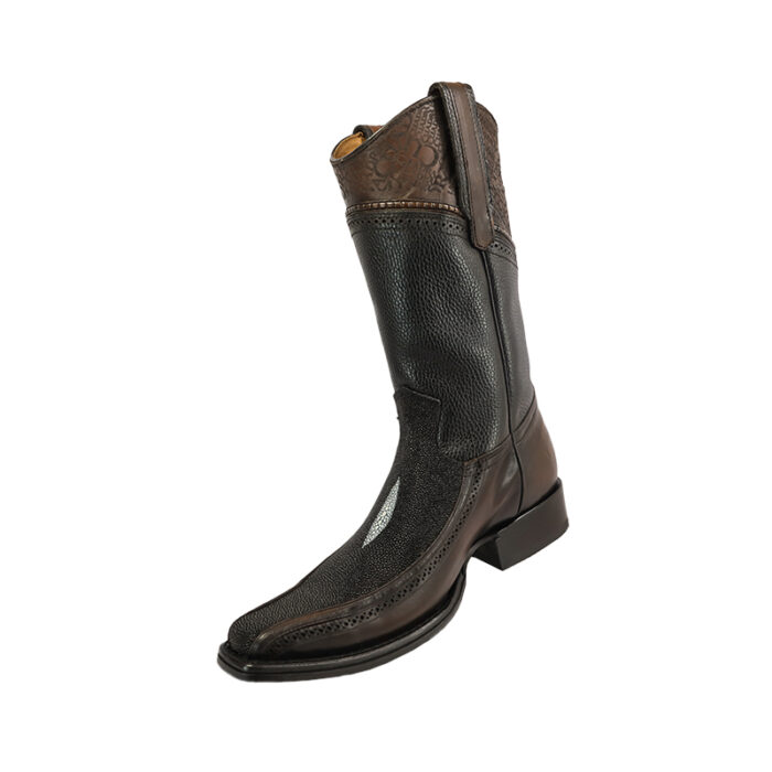 Botas Hombre Vaqueras En Piel Autentica Cuadra 1B1Dma - Imagen 3