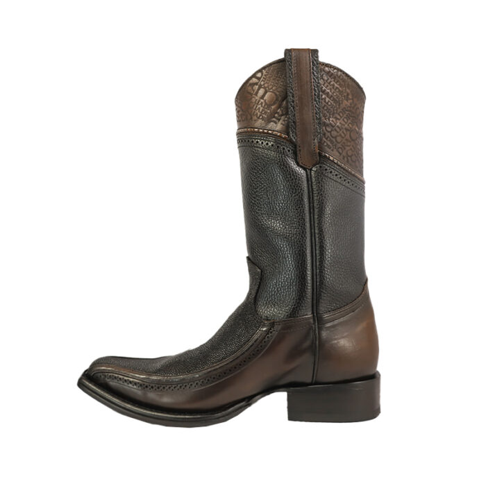 Botas Hombre Vaqueras En Piel Autentica Cuadra 1B1Dma - Imagen 4