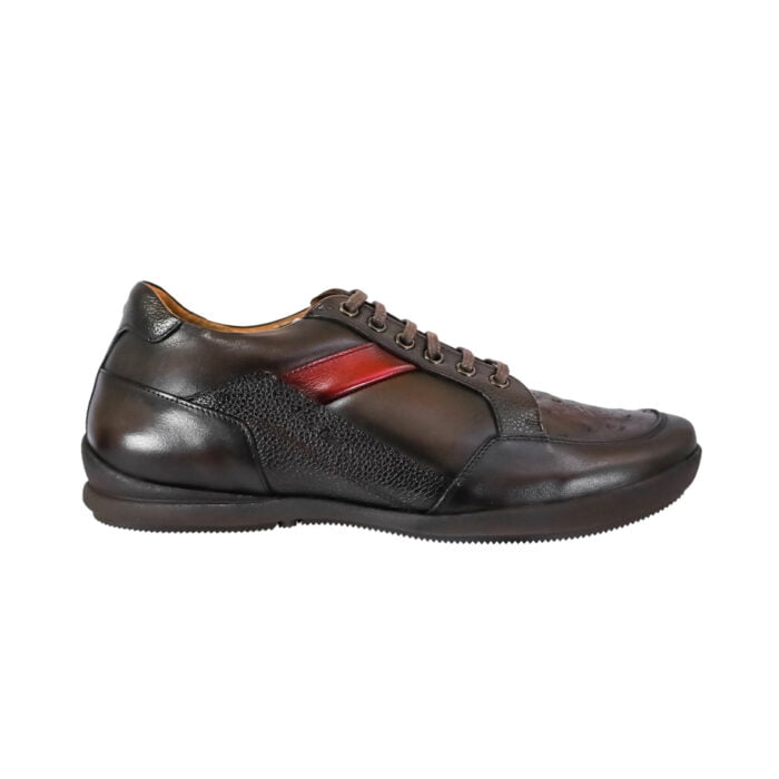 Sneakers Hombre En Piel Autentica Cuadra L27Avts - Imagen 1