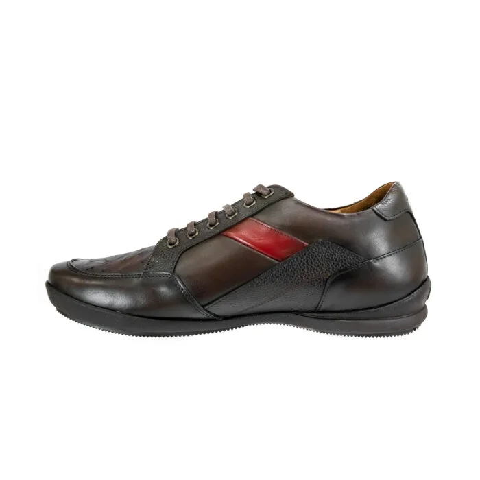 Sneakers Hombre En Piel Autentica Cuadra L27Avts - Imagen 4